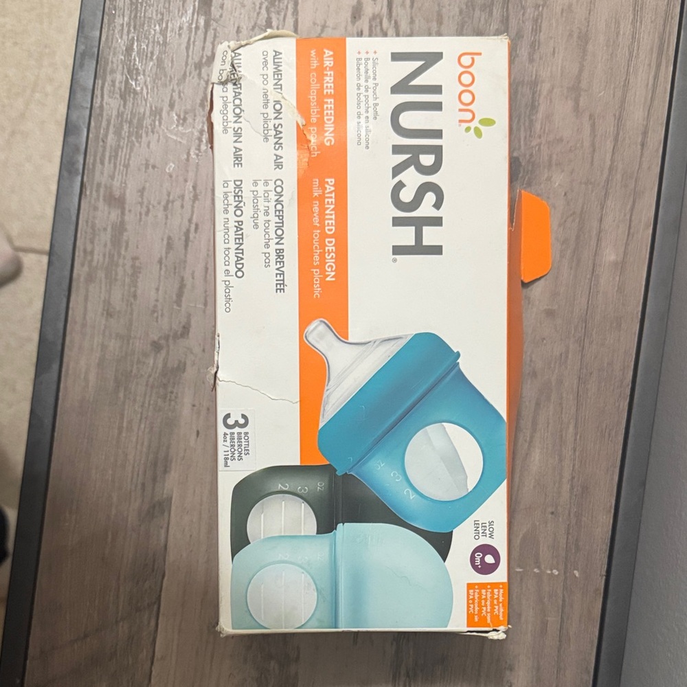 Boon Nursh Air-Free Baby Bottles